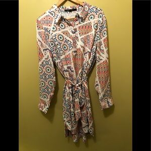 Geometric Multi-color Cynthia Steffe Dress